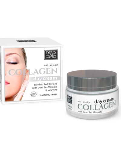 Pretgrumbu dienas sejas krēms ar Kolagēnu un Nāves jūras minerāliem