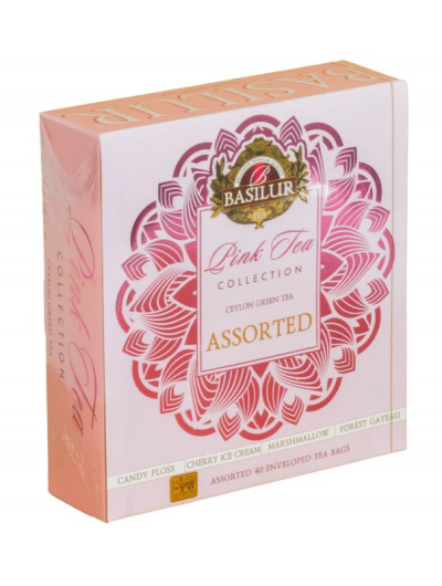 Aromatizēta zaļā tēja PINK TEA ASSORTED 