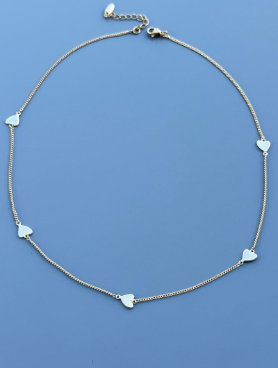 Apzeltīta kaklarota ar sirsniņām